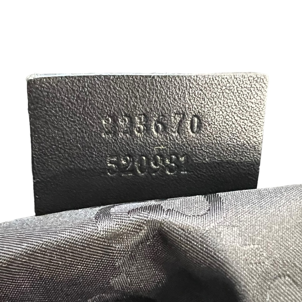 Gucci Monogram Nylon Bear Charm Backpack - image 8